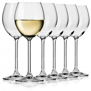 VENEZIA Kieliszki do wina białego 250 ml | komplet 6 sztuk