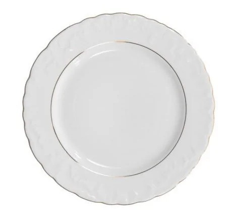 Talerz płytki 25 cm Ćmielów - Rococo Złota Linia