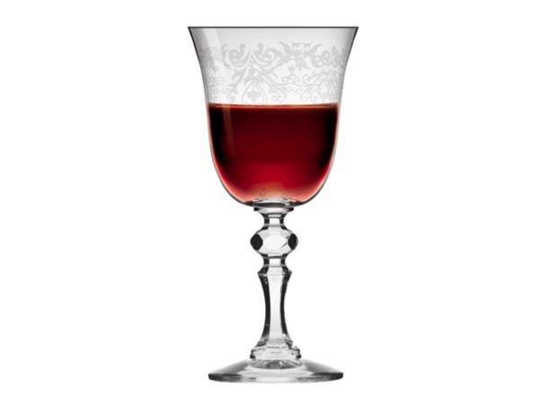 Kieliszki do wina czerwonego 220 ml KRISTA DECO | komplet 6