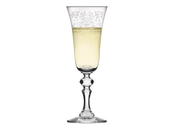 Kieliszki do szampana 150 ml KRISTA DECO | komplet 6