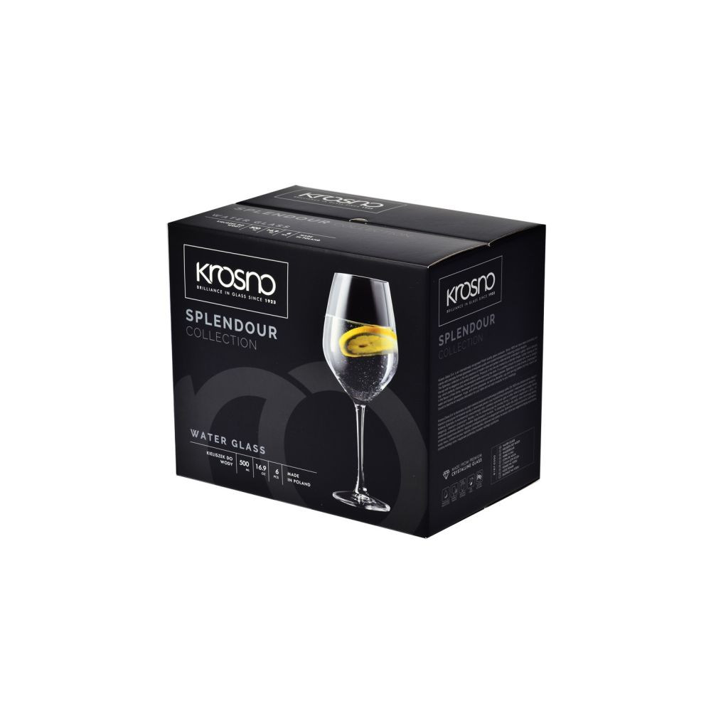 Komplet kieliszków do wody 500 ml (6el.) Krosno - Splendour