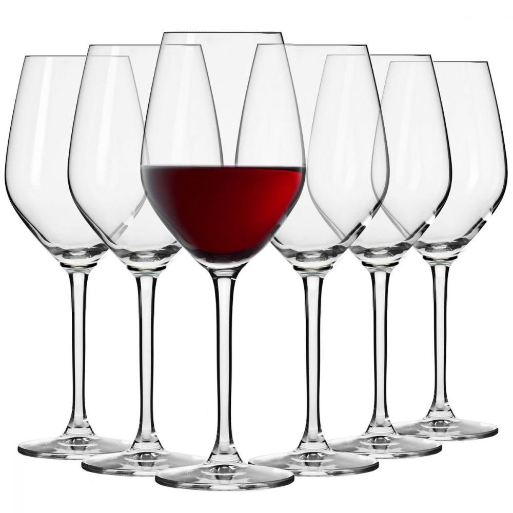 SPLENDOUR Kieliszki do wina czerwonego 300 ml | komplet 6 sztuk