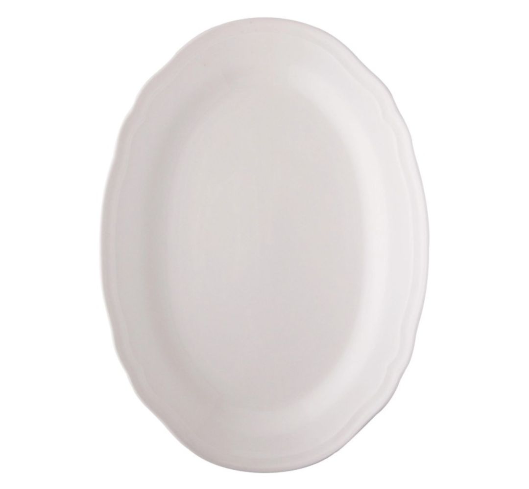Półmisek owalny Castel 32 cm Bogucice - Gino Cream 1229 ecru