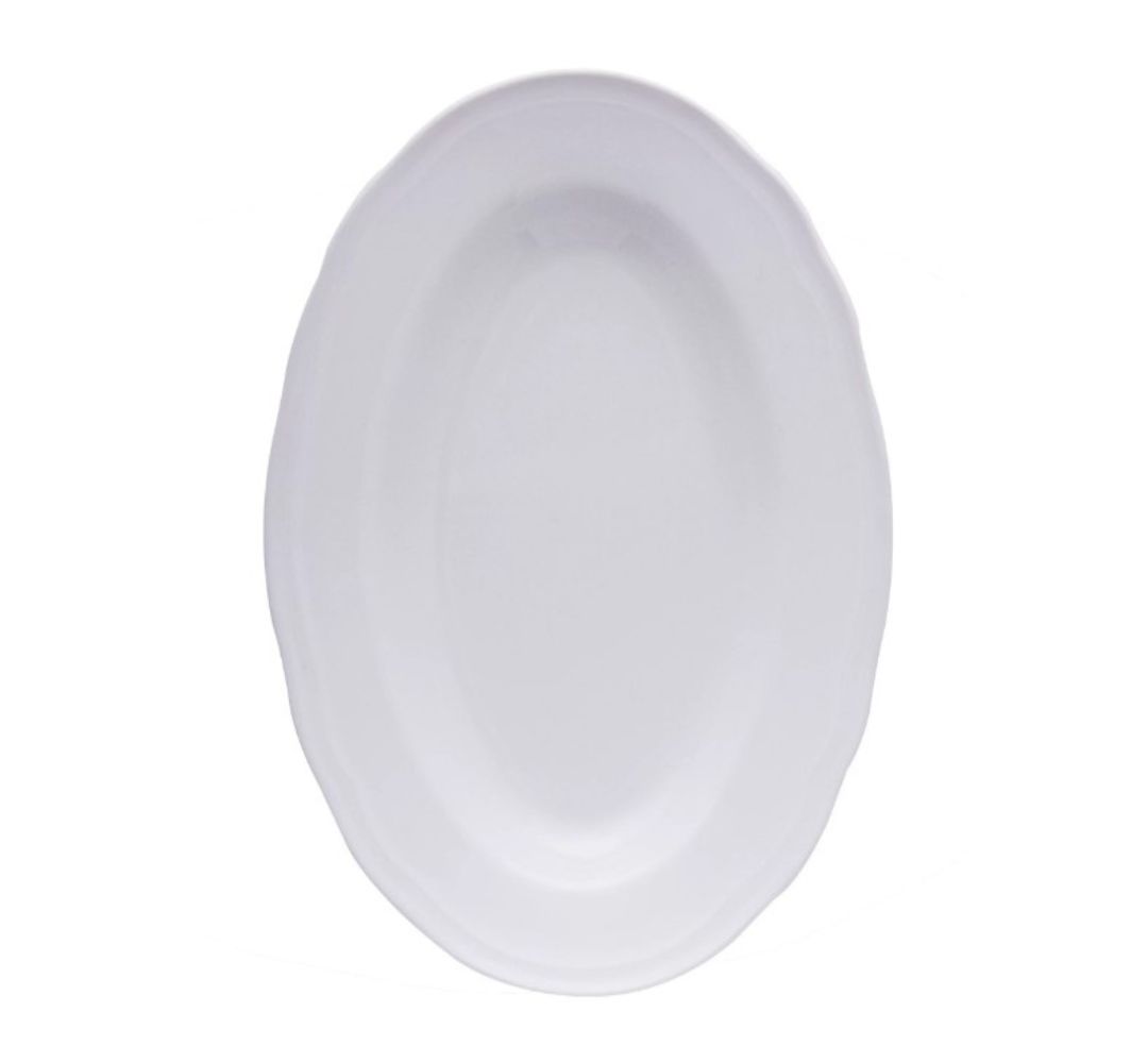 Półmisek owalny Alba 24 cm Bogucice - Gino White 1228