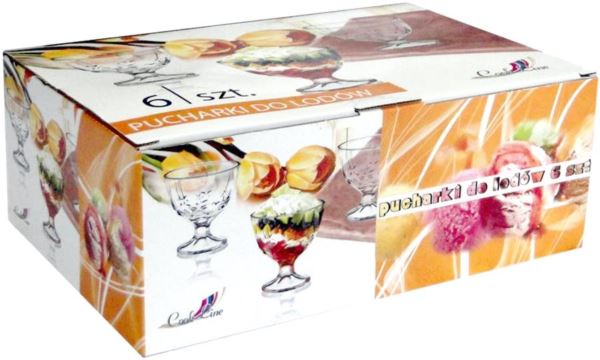 COOK LINE Pucharki do lodów 250ml kpl.6 0082