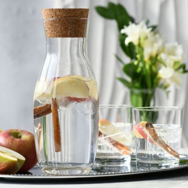 Karafka z korkiem naturalnym 1000ml PURE
