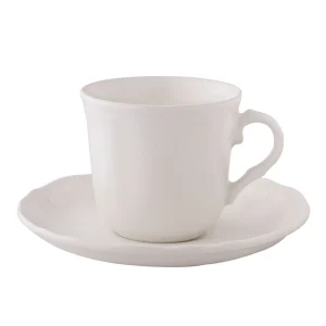 Filiżanka ze spodkiem Castel 260ml/15cm Bogucice - Gino Cream 1229 ecru