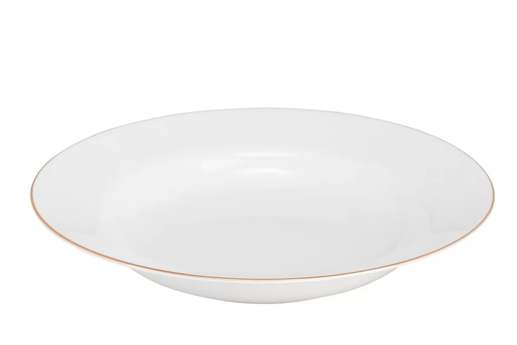 Talerz głęboki 23 cm Karolina - Lorel Złoty 23011
