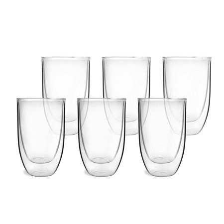 Komplet 6 szklanek z podwójną ścianką 350 ml Vialli Design - Amo