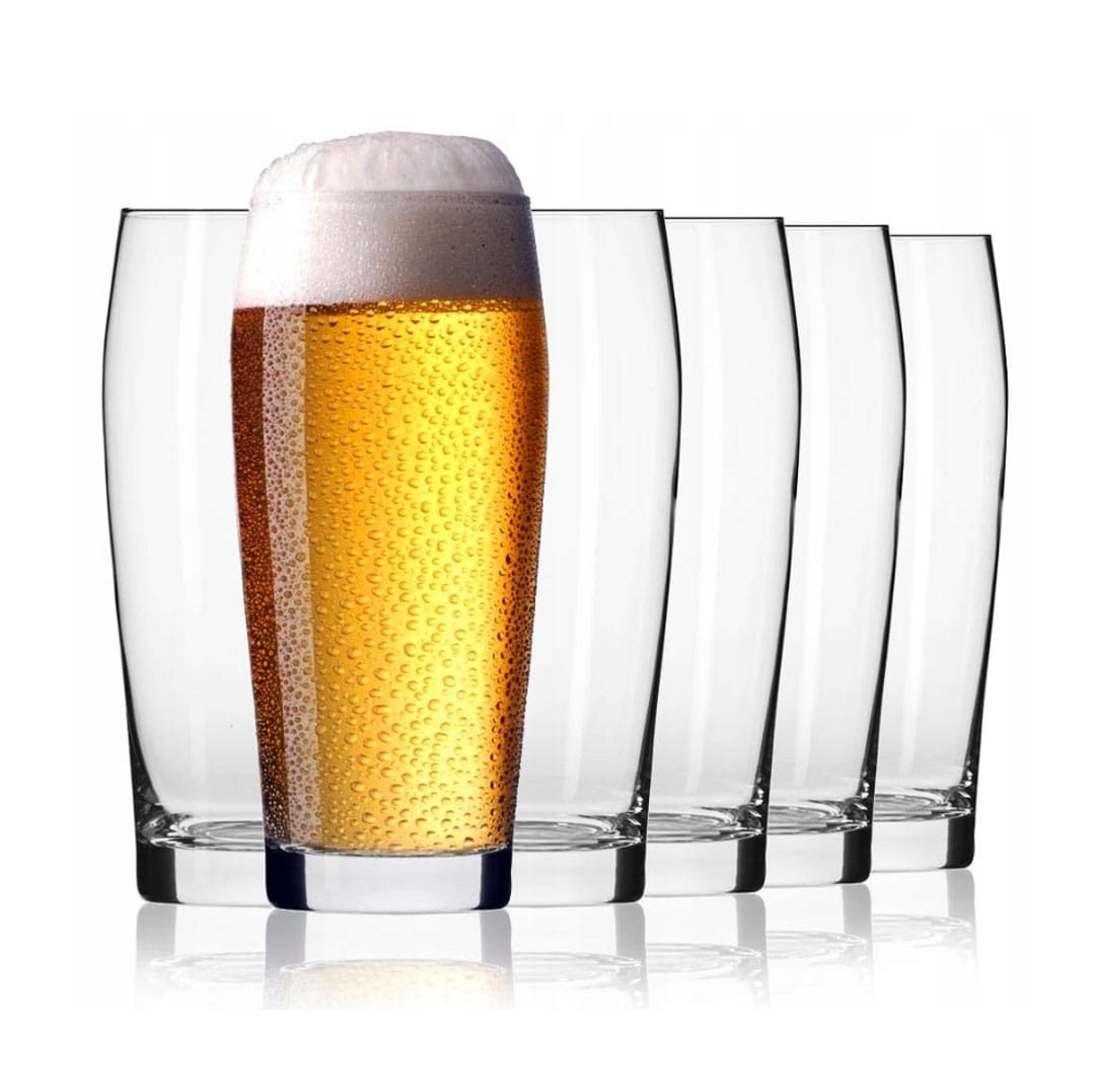 CHILL Szklanki do piwa 500 ml | komplet 6 sztuk