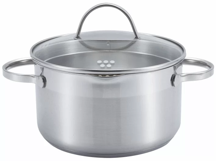 COMFORT NEW Garnek z pokrywką szklaną 24cm