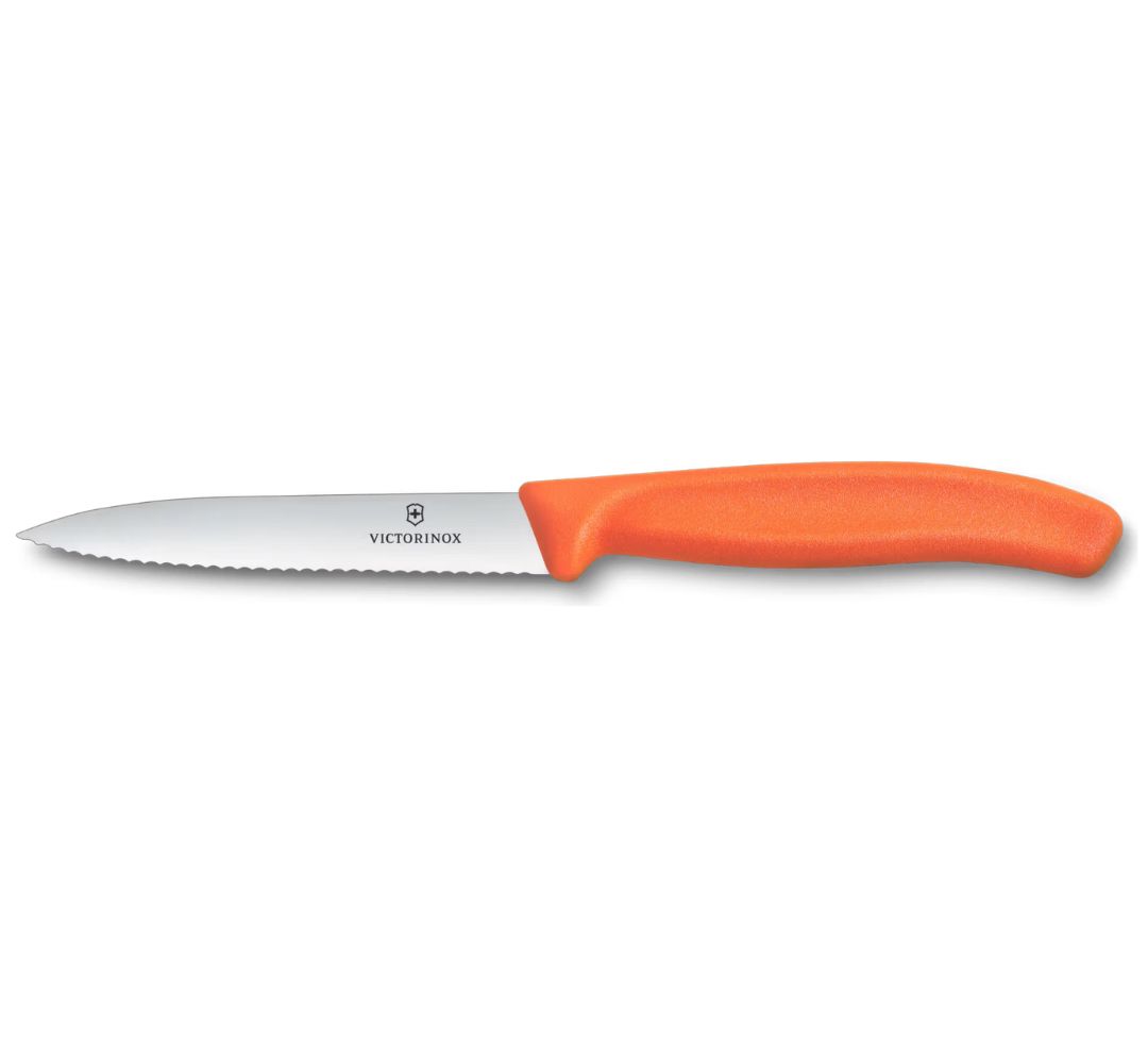 Nóż ząbkowany pomarańczowy 10 cm Victorinox - Swiss Classic