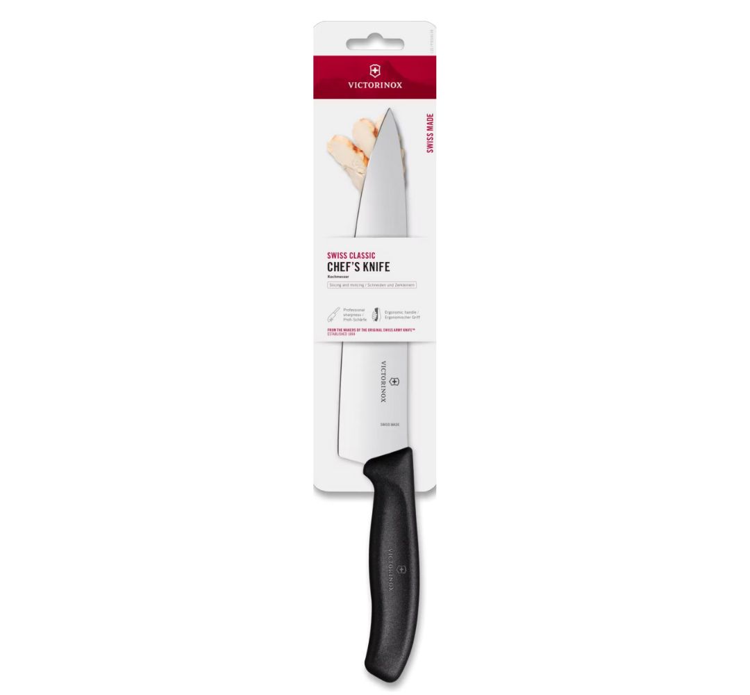 Nóż szefa kuchni czarny 22 cm Victorinox - Swiss Classic - obrazek 2