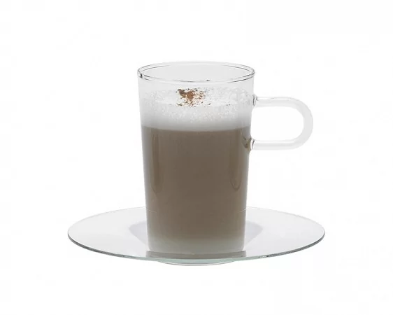 Komplet 2 filiżanek ze spodkiem 200 ml Trend Glass - Costa