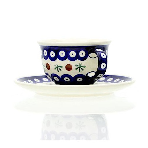 Filiżanka ze spodkiem Bolesławiec 220 ml GU-775836-D41