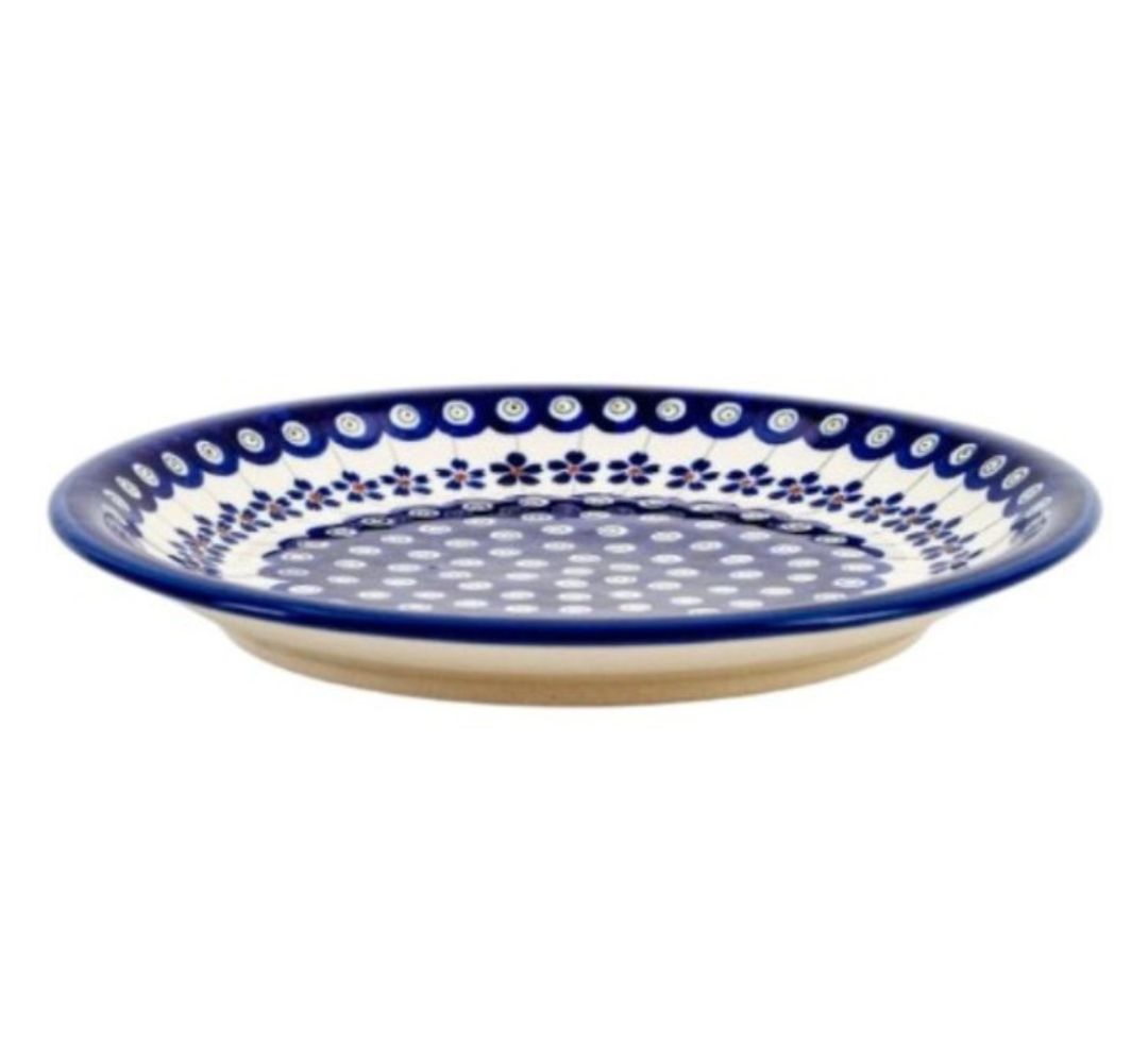 Talerz obiadowy 24 cm dek. 166a - Bolesławiec - obrazek 2