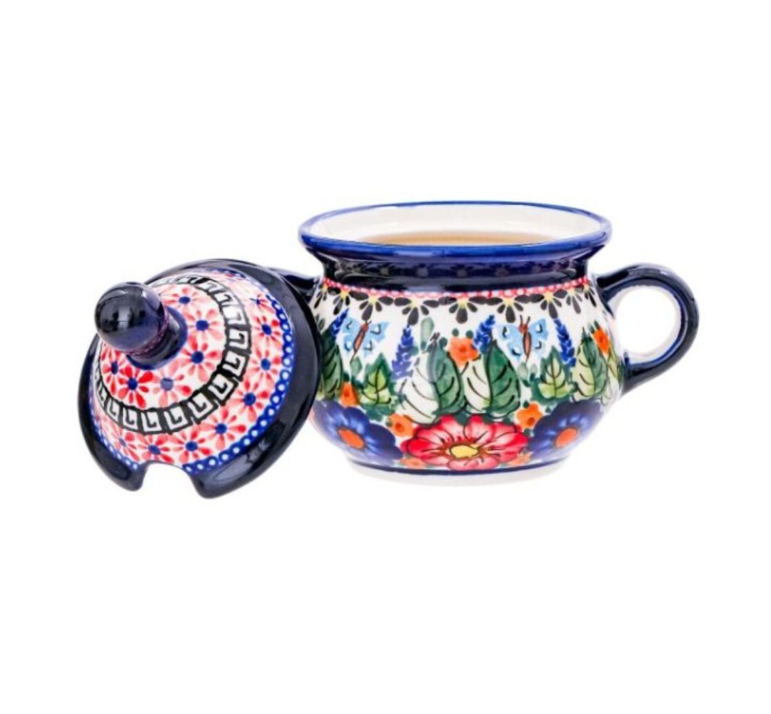 Cukiernica z uszami 350 ml dek. 149art - Bolesławiec - obrazek 4