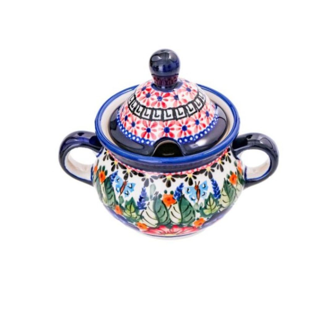 Cukiernica z uszami 350 ml dek. 149art - Bolesławiec - obrazek 2