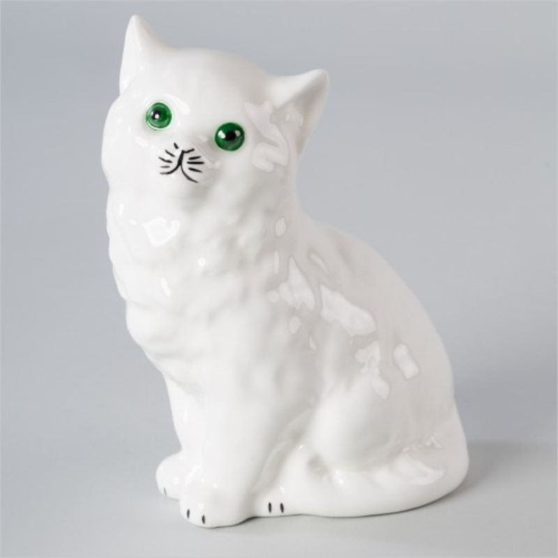 As Ćmielów - Figurka Porcelanowa Kotek Zamyślony 157