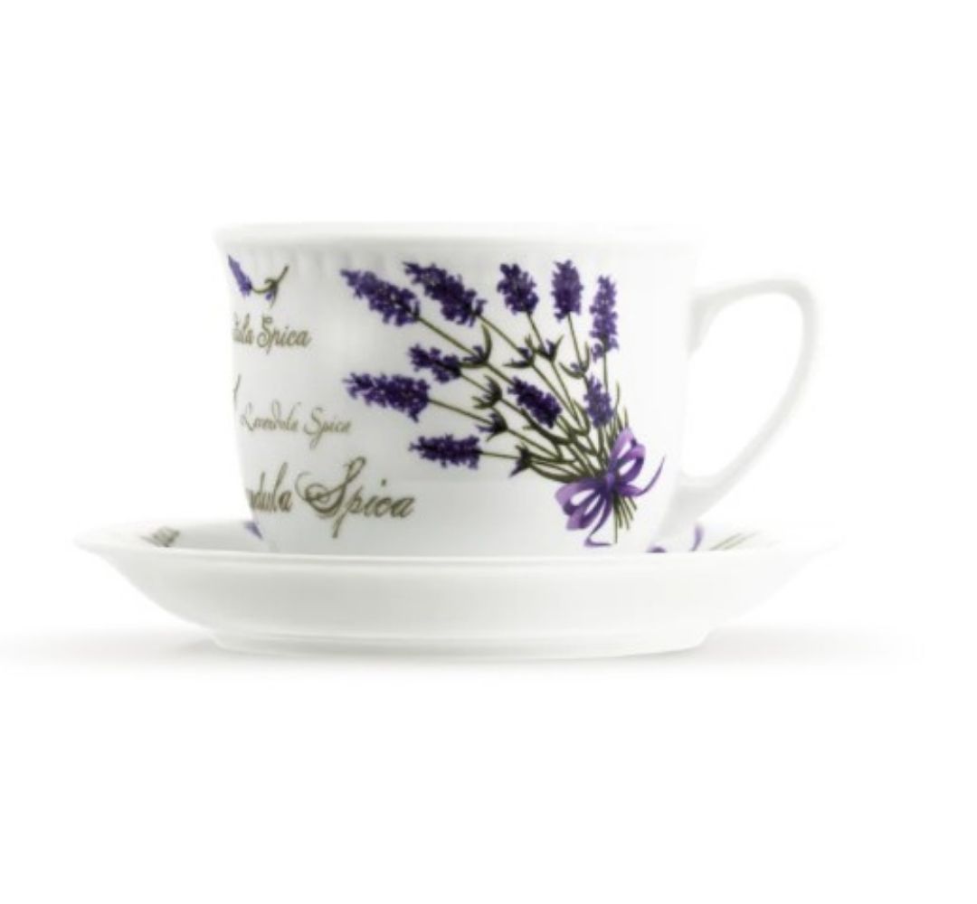 Kubek ze spodkiem 300 ml/16 cm Lubiana - Wiedeń Lawenda