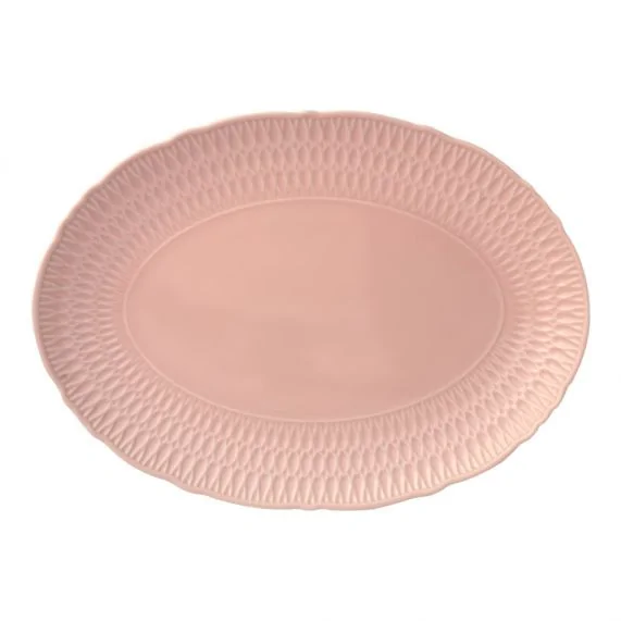 Półmisek owalny 34 cm Ćmielów - Sofia Różowa LB07