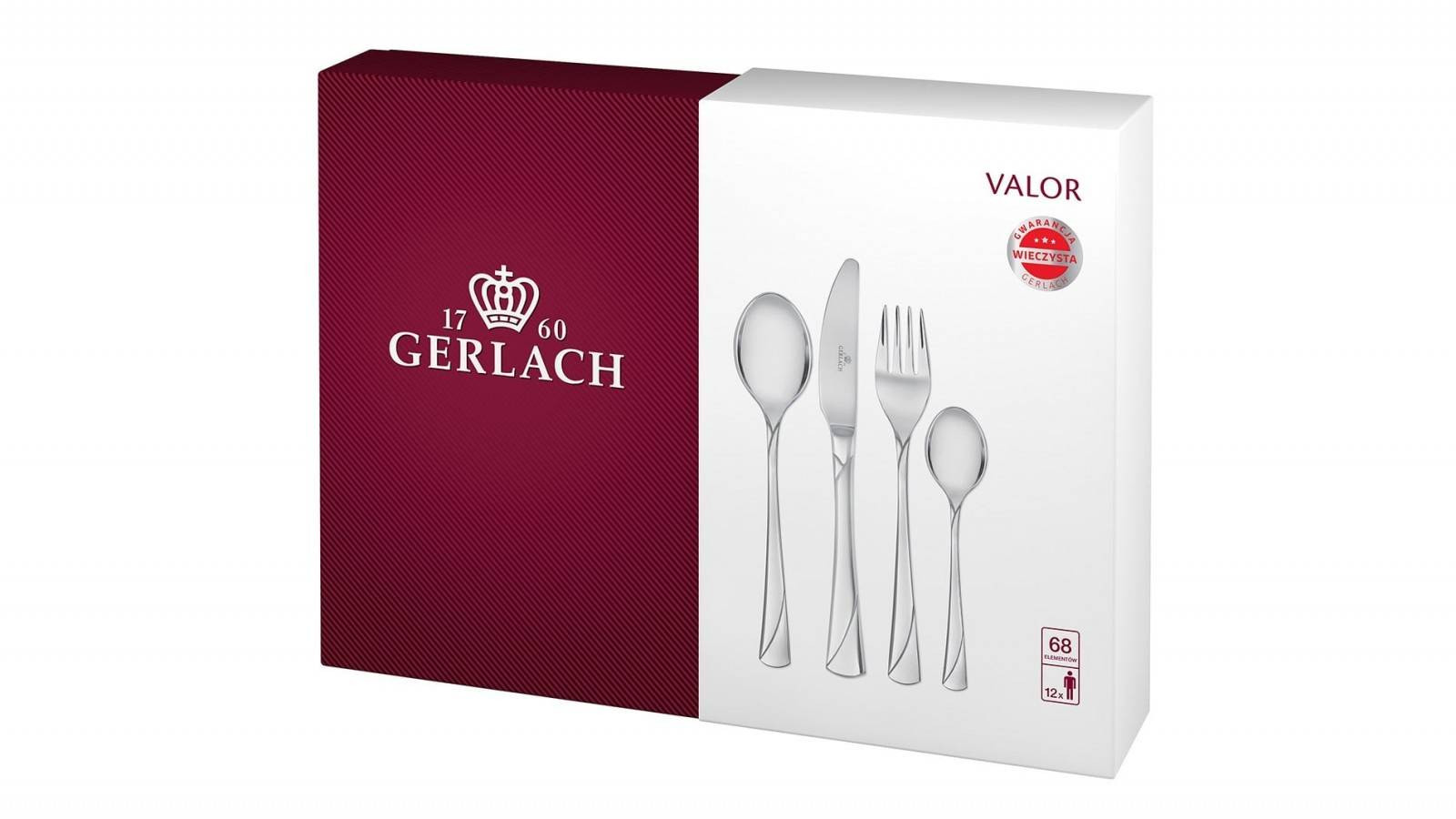 Sztućce Gerlach VALOR komplet 68 szt. 12-osobowy