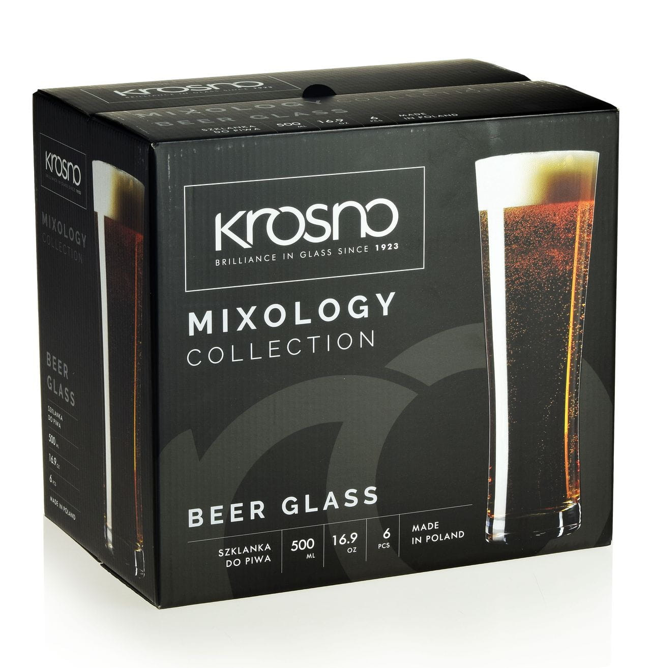 Szklanki do piwa 500 ml (6 szt.) Krosno - Mixology
