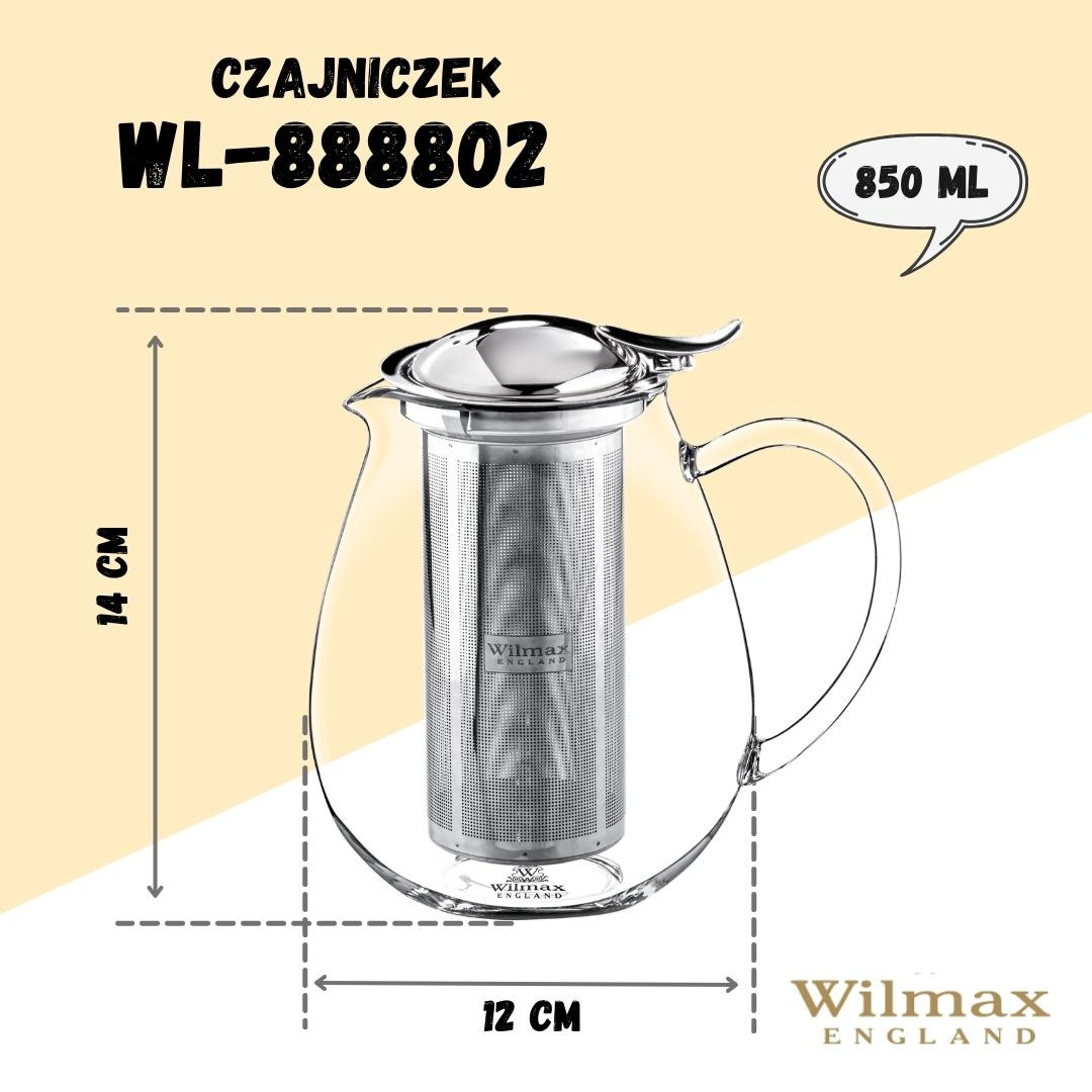 Dzbanek do zaparzania herbaty 850 ml Wilmax