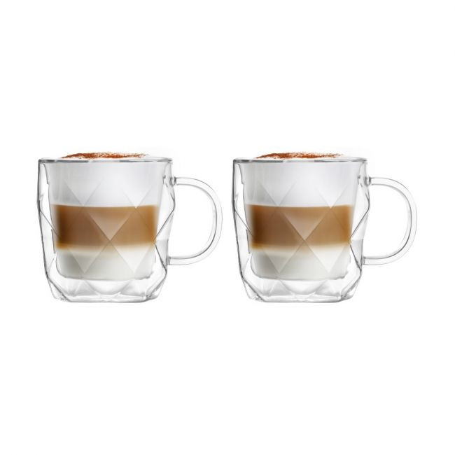 Komplet 2 szklanek z podwójną ścianką 330 ml Vialli Design - Geo