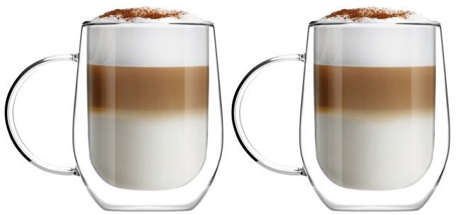 Komplet 2 szklanek z podwójną ścianką 300ml Vialli Design - AMO