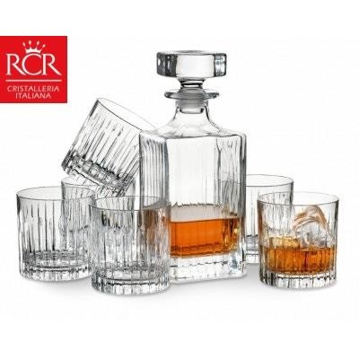 Komplet do whisky karafka i 6 szklanek RCR - Timeless