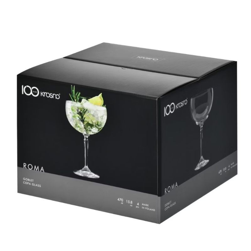 Kieliszki do wody 470 ml (4 szt.) Krosno - Roma