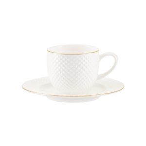 Filiżanka ze spodkiem 100 ml / 13 cm Villa Italia - Bari Gold