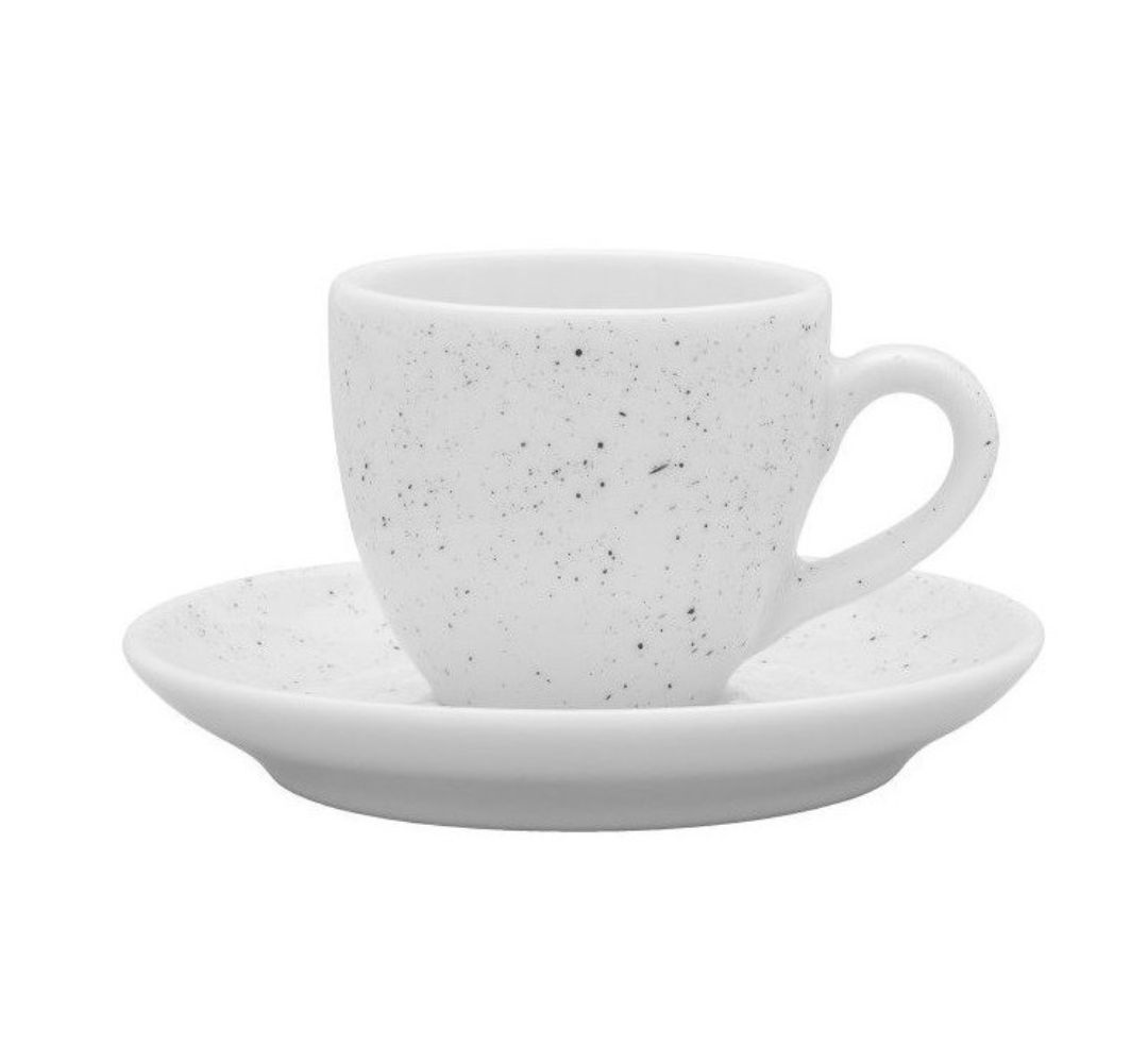 Filiżanka ze spodkiem 80 ml/12 cm Lubiana - Aida Art 6750 Kropki