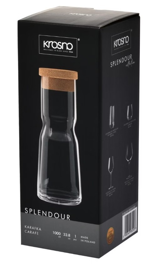 Karafka z korkiem 1L Krosno - Splendour