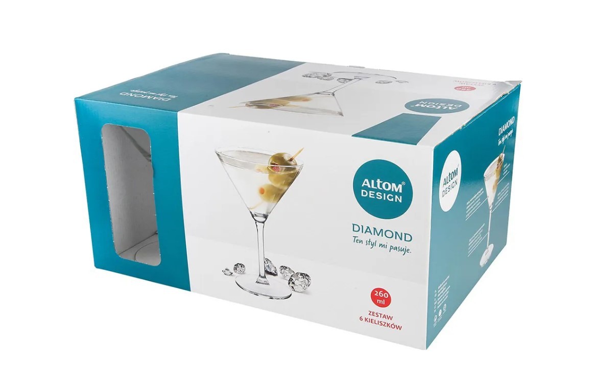 Kieliszki do martini 260 ml (6 szt.) Altom - Diamond