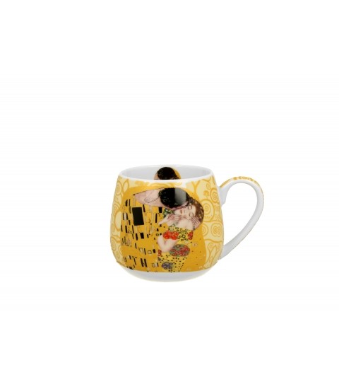 Kubek baryłka The Kiss Ecru inspired by Klimt 430 ml