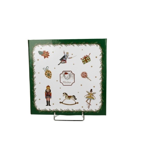 Komplet 2 talerzyków gwiazdek Christmas Spirit 15 cm