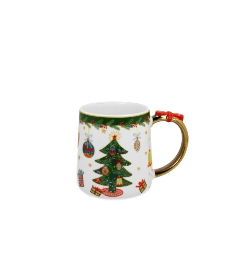 Kubek z kokardą Around Christmas Tree 250 ml