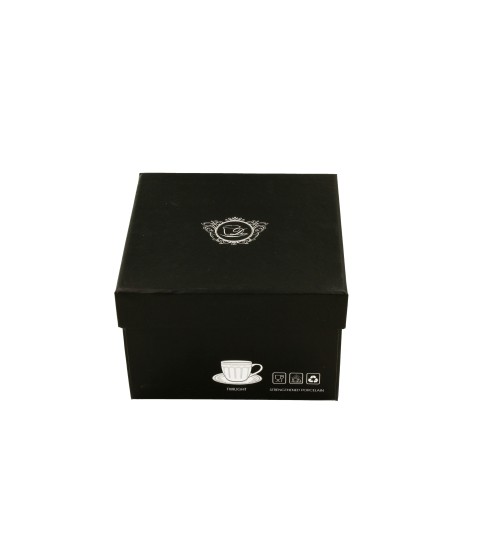 Komplet 2 filiżanek espresso ze spodkami Twilight 115 ml