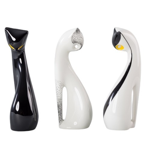 As Ćmielów - Figurka Porcelanowa Kot Siedzący 3