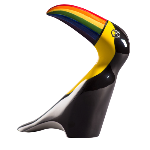 As Ćmielów - Figurka Porcelanowa Tęczowy Tukan 354