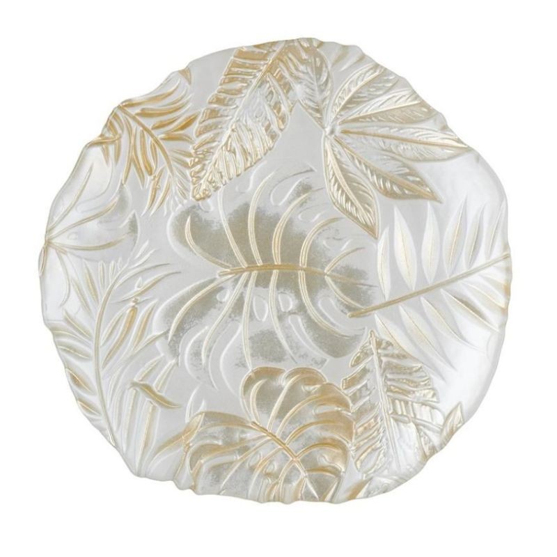 Talerzyk deserowy szklany 21 cm Villa Italia - Amazon Gold