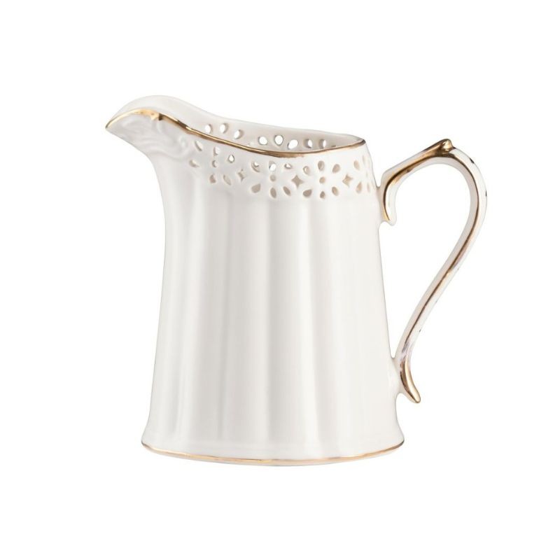 Mlecznik porcelanowy 200 ml Villa Italia - Clara Gold Ivory
