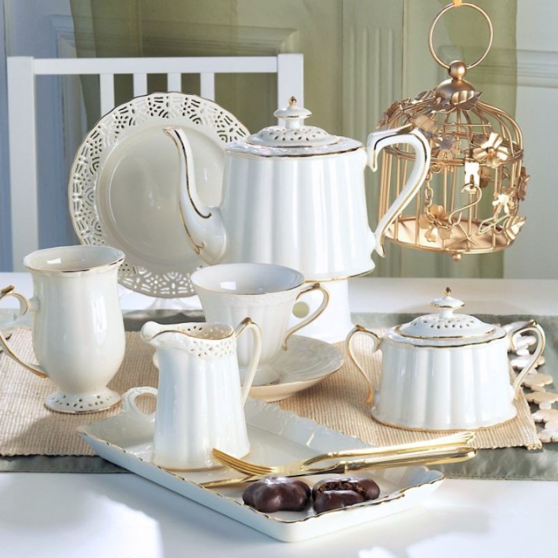 Półmisek prostokątny 30x15 cm Villa Italia - Clara Gold Ivory