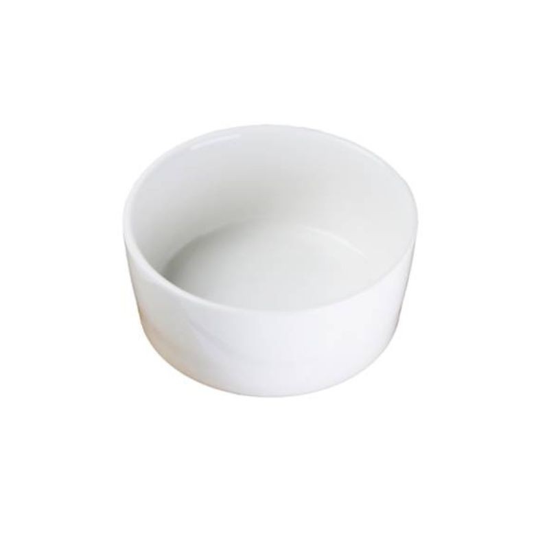 Porcelanowy zestaw bambus patera z 3 miskami Biały