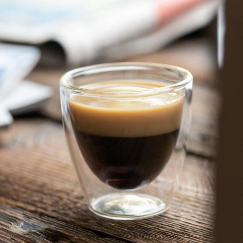 Komplet 2 filiżanek do espresso z podwójną ścianką 80 ml Vialli Design - Amo