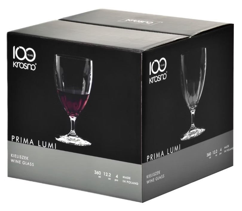 Kieliszki do wina 360 ml (4 szt.) Krosno - Prima Lumi