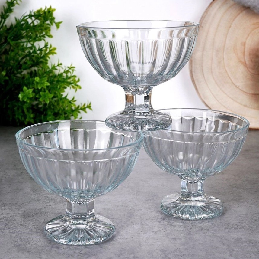 Pucharki do lodów szklane 180 ml (3 szt.) - Orion