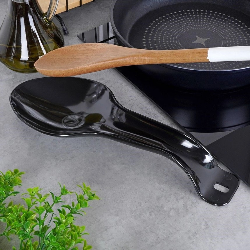 Podstawka pod chochlę i łyżkę czarna 29 cm - Orion